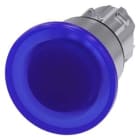 Siemens Industry - BOUTON COUP POING LUMINEUX, 40MM, BLEU