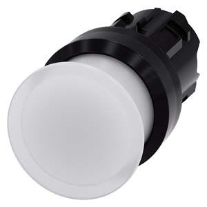 Siemens Industry - BOUTON COUP POING LUMINEUX, 30MM, BLANC