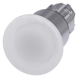 Siemens Industry - BOUTON COUP POING LUMINEUX, 40MM, BLANC