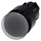 Siemens Industry - Bouton poussoir coup de poing lumineux, 22 mm, rond, plastique, transparent, 30