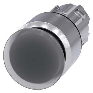 Siemens Industry - BOUTON COUP PNG LUMINEUX, 30MM, TRANSP.