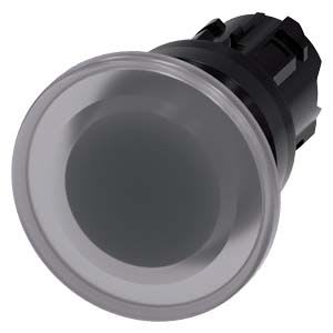 Siemens Industry - BOUTON COUP PNG LUMINEUX, 40MM, TRANSP.