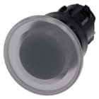 Siemens Industry - BOUTON COUP PNG LUMINEUX, 40MM, TRANSP.