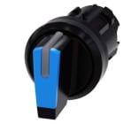 Siemens Industry - commutateur à manette, éclairable, 22 mm, rond, plastique, bleu, Manette, court,