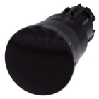 Siemens Industry - bouton-poussoir coup de poing, 22 mm, rond, plastique, noir, 40 mm, man?uvre pos