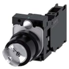 Siemens Industry - Commutateur à clé RONIS, 22 mm, rond, plastique, N de serrure SB30 avec 2 clés,