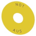 Siemens Industry - RONDELLE ARRET URGENCE, JAUNE