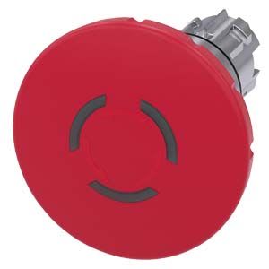 Siemens Industry - BOUT CP PNG LUM ARR.URGENCE, 60MM, ROUGE