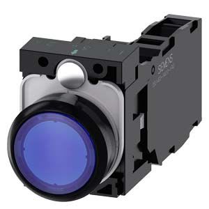 Siemens Industry - BOUTON-POUSSOIR LUMINEUX, BLEU