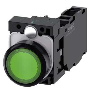 Siemens Industry - BOUTON-POUSSOIR LUMINEUX, VERT