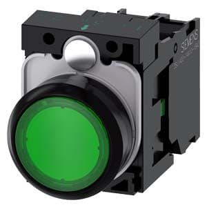 Siemens Industry - BOUTON-POUSSOIR LUMINEUX, VERT