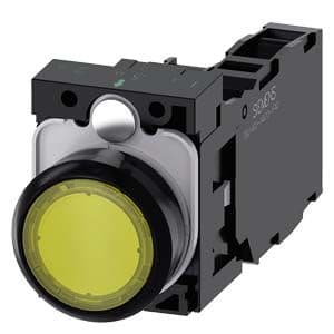Siemens Industry - BOUTON-POUSSOIR LUMINEUX, JAUNE