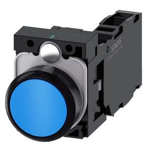 Siemens Industry - BOUTON-POUSSOIR, BLEU