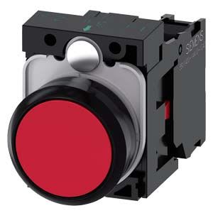 Siemens Industry - BOUTON-POUSSOIR, ROUGE