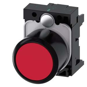 Siemens Industry - BOUTON-POUSSOIR, ROUGE, COURSE LONGUE