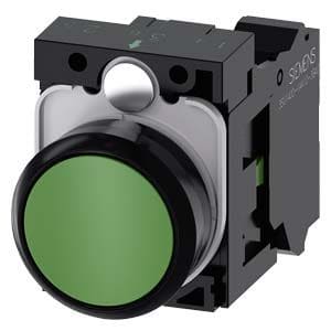 Siemens Industry - BOUTON-POUSSOIR, VERT