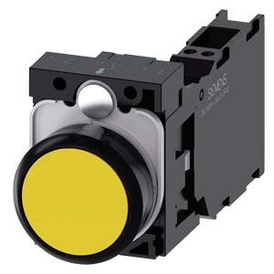 Siemens Industry - BOUTON-POUSSOIR, JAUNE