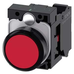 Siemens Industry - BOUTON-POUSSOIR, ROUGE