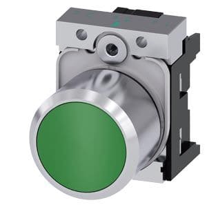 Siemens Industry - BOUTON-POUSSOIR, VERT, COURSE LONGUE
