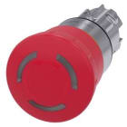 Siemens Industry - BOUT CP PNG LUM ARR.URGENCE, 40MM, ROUGE