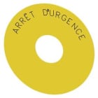 Siemens Industry - ETIQUETTE ARRET URGENCE, JAUNE