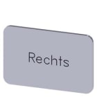 Siemens Industry - plaquette de repérage à encliqueter ou à coller sur porte-étiquette, taille d'ét