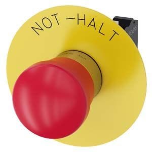 Siemens Industry - BOUTON-P. CP. PNG ARR. URG. 40MM, ROUGE