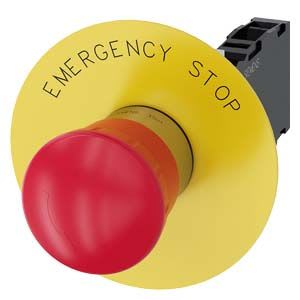 Siemens Industry - BOUTON-P. CP. PNG ARR. URG. 40MM, ROUGE