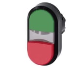 Siemens Industry - B.-POUS. DBLE TOUCHE, VERT, ROUGE