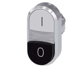 Siemens Industry - B.-POUS. DBLE TOUCHE, BLANC, NOIR