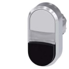 Siemens Industry - B.-POUS. LUM. DBLE TOUCHE, BLANC, NOIR