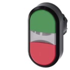 Siemens Industry - B.-POUS. DBLE TOUCHE, VERT, ROUGE