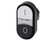 Siemens Industry - B.-POUS. DBLE TOUCHE, BLANC, NOIR