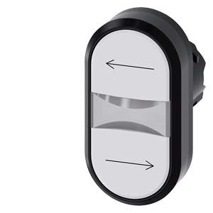 Siemens Industry - B.-POUS. DBLE TOUCHE, BLANC, BLANC