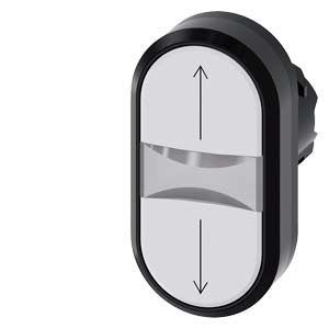 Siemens Industry - B.-POUS. DBLE TOUCHE, BLANC, BLANC