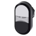 Siemens Industry - B.-POUS. LUM. DBLE TOUCHE, BLANC, NOIR