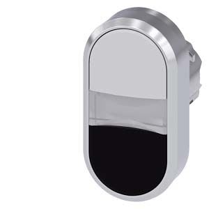 Siemens Industry - B.-POUS. DBLE TOUCHE, BLANC, NOIR