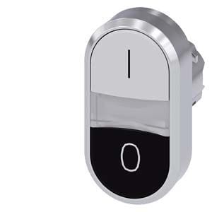 Siemens Industry - B.-POUS. DBLE TOUCHE, BLANC, NOIR