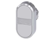 Siemens Industry - bouton-poussoir à double touche, 22 mm, rond, le métal, brillant, blanc, blanc,