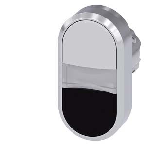 Siemens Industry - B.-POUS. LUM. DBLE TOUCHE, BLANC, NOIR