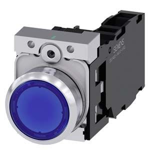 Siemens Industry - BOUTON-POUSSOIR LUMINEUX, BLEU