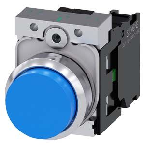 Siemens Industry - BOUTON-POUSSOIR, BLEU