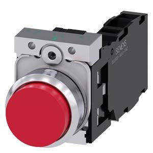 Siemens Industry - BOUTON-POUSSOIR, ROUGE