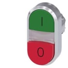 Siemens Industry - B.-POUS. DBLE TOUCHE, VERT, ROUGE