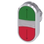 Siemens Industry - B.-POUS. LUMIN. DBLE TOUCHE, VERT, ROUGE