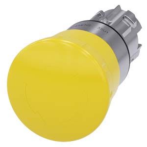 Siemens Industry - BOUTON POUSSOIR COUP POING, 40MM, JAUNE