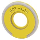 Siemens Industry - RONDELLE ARRET URGENCE LUMINEUXE, JAUNE