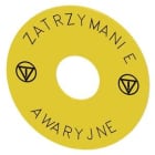 Siemens Industry - RONDELLE ARRET URGENCE, JAUNE