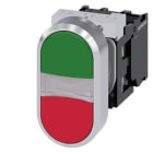 Siemens Industry - B.-POUS. LUMIN. DBLE TOUCHE, VERT, ROUGE