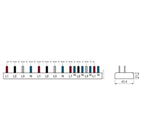 Siemens Industry - P.Busbar 10mm2,RCCB3p/N+MCB3p/N+Comp12MW